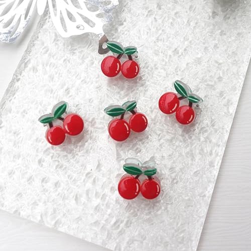 8 PCS Cherry Hair Claw Clips Cute Artificial Fruit Hair Accessories