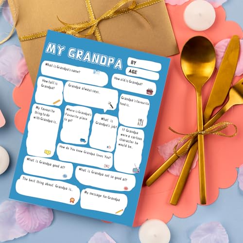 DIY Grandpa Birthday Card Blank Thick Cardstock for Grandad