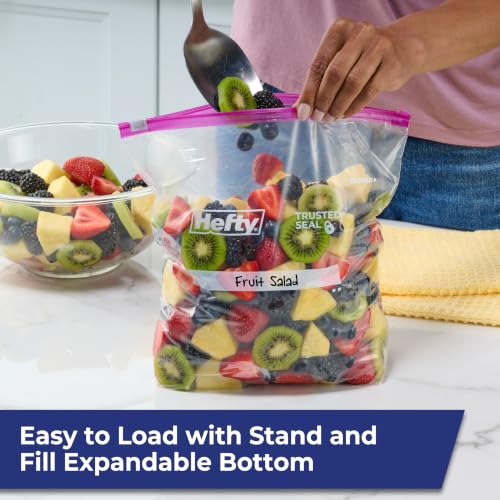 Hefty Slider Gallon Storage Bags, 66 Count - Extra Strong Seal