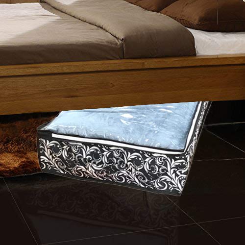 Under Bed Storage Bags with Transparent Window - Washable Organizer