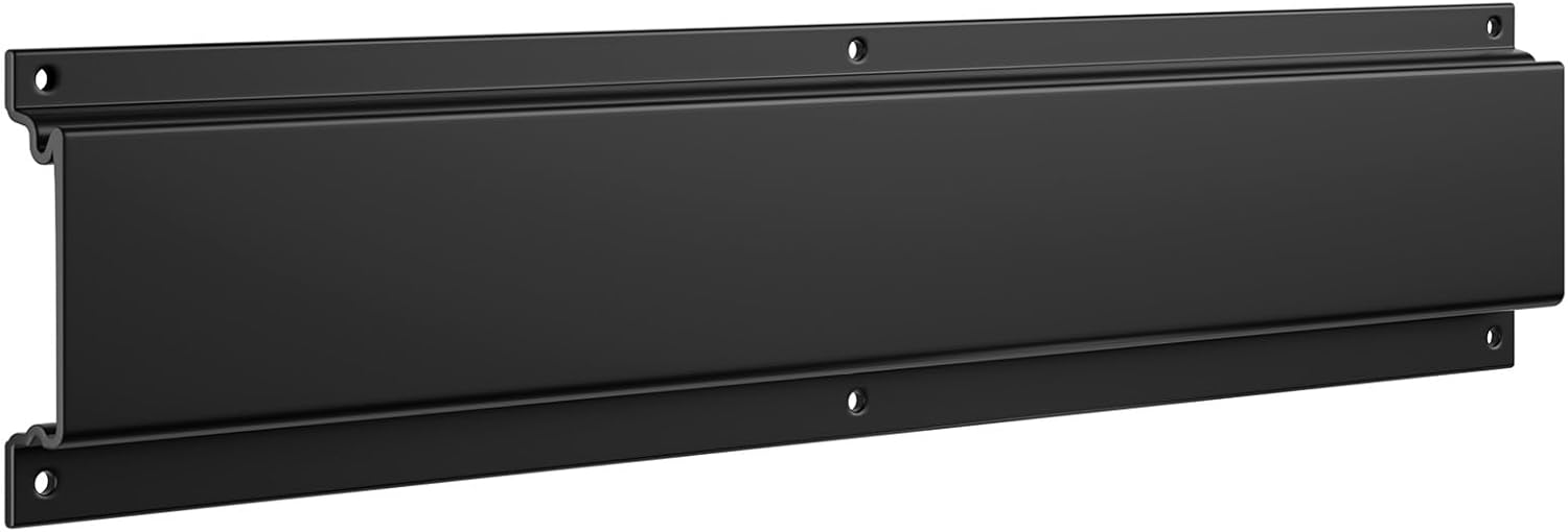 UUP Wall-Mount Garage Rail - Heavy-Duty Design Holds Up to 250lbs | Fits 16-Inch Studs, Black