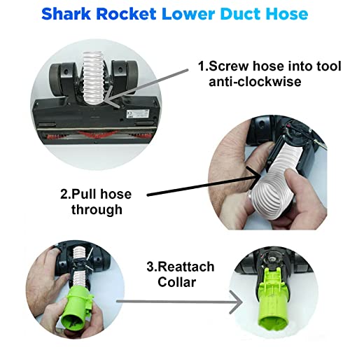 Lower Duct Hose Compatible with Shark Vacuum Cleaners - Reusable & Washable