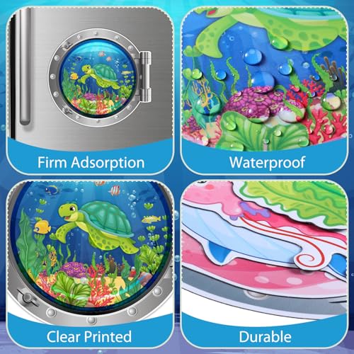 24 Pcs Ocean Sea Animal Door Magnets - Fish, Turtles, Sharks