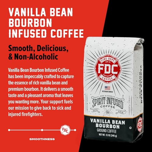 Vanilla Bourbon Infused Ground Coffee - 12 oz Pack of 2