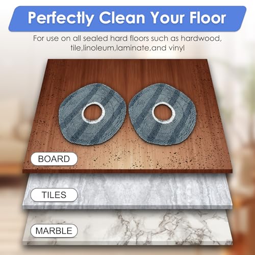 Eufy X10 Pro Omni Mop Pads - 3 Pack Washable Microfiber Refills
