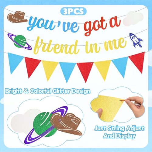 You've Got A Friend in Me Birthday Banner & Pennant Streamers