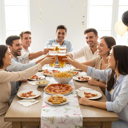 Martini Table Runner - Elegant Polyester Decor for Parties