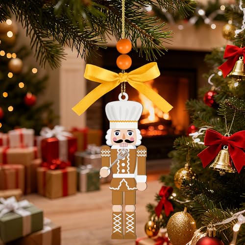 Chef Nutcracker Christmas Ornament - 4" Baking Decoration
