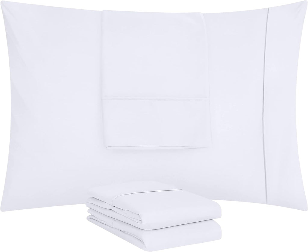 Utopia Bedding Queen Pillow Cases - Soft Brushed Microfiber - 20 X 30 Inches - 80 Pack, White