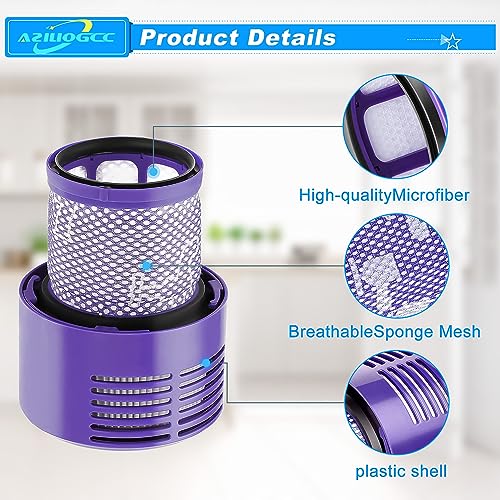 Dyson V10 Filters Replacement Pack with Brush for SV12 Vacuum