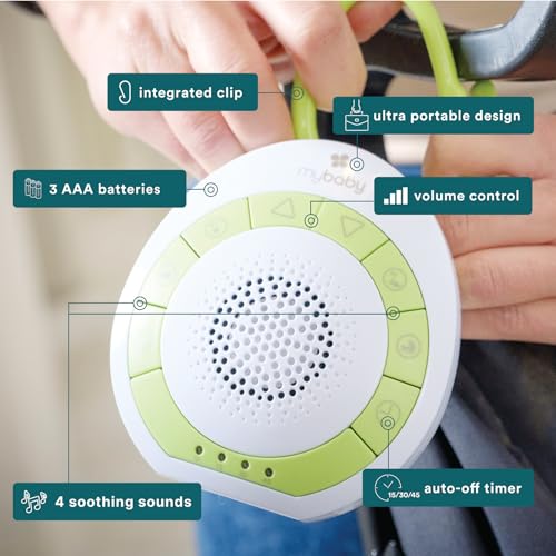 Homedics MyBaby Portable Sound Machine – 4 Soothing Sounds for Nursery