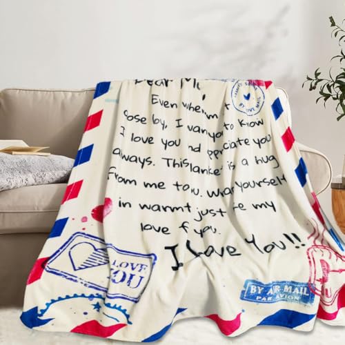 Super Soft Flannel Throw Blanket for Mom - 60x50 Inch Gift