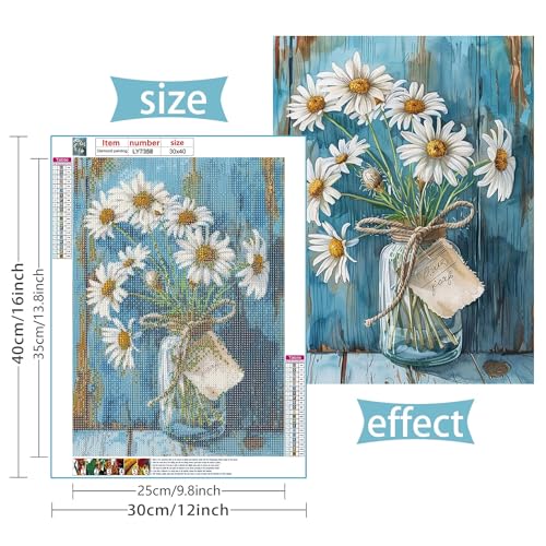 5D DIY Christmas Diamond Painting Kit - Santa Claus Art 12x16"