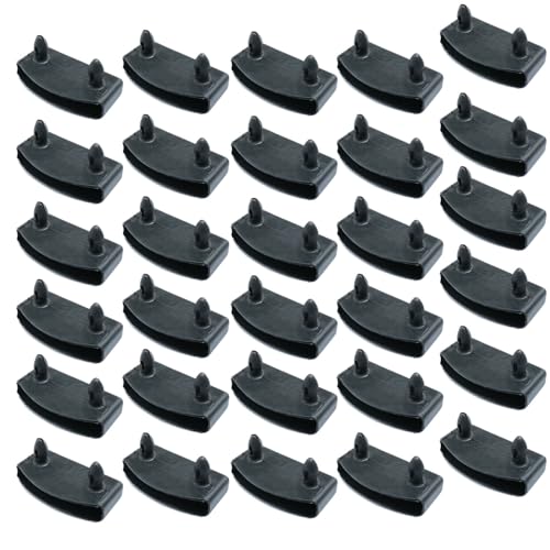 Yukata Bed Slat Holders - 30 Pack Black Replacement End Caps