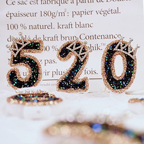 Number Birthday Candles with Sparklers - 3.15" Wax Cake Decorations