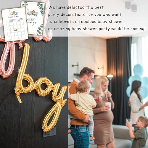 Eucalyptus Baby Bingo Game Set - 25 Cards for Baby Showers