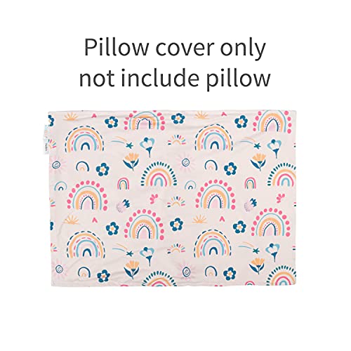 ALVA Kids Toddler Pillowcases Rainbow Pack 2, Fits 12x16 & 13x18 Inches