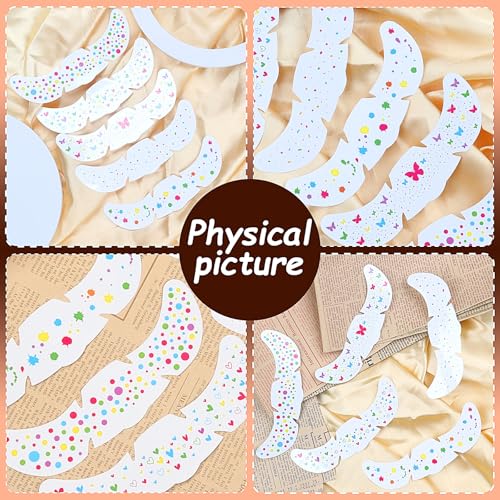 Rainbow Pride Glitter Freckles Face Tattoo 5-Pack