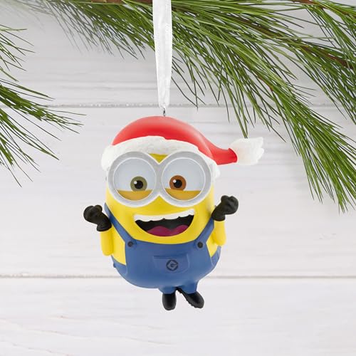 Minions Christmas Ornament - Bob in Santa Hat - Seasonal Minions Variation