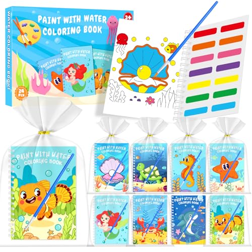 Under the Sea Water Coloring Books - 24 Mini Activity Books for Kids
