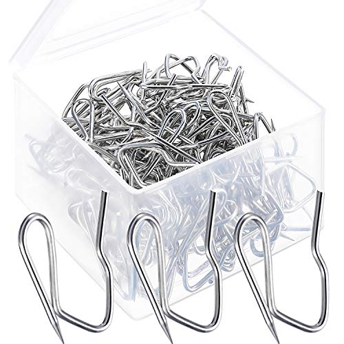 120 Pack Metal Curtain Drapery Hooks for Window & Shower Curtains
