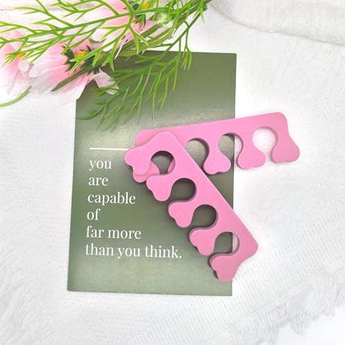 Quacc Soft Sponge Toe Separators 12-Pack for Pedicure and Nail Art