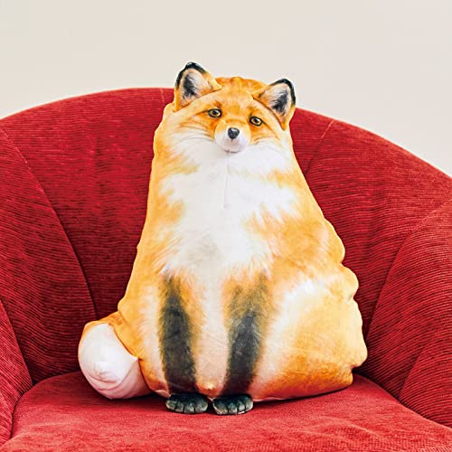 Sew Butiful 10" Fox Plush Pillow - Soft Stuffed Animal Toy