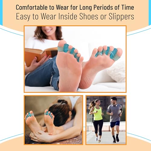 DR. JK Gel Toe Separator and Bunion Corrector - 1 Pair Wide