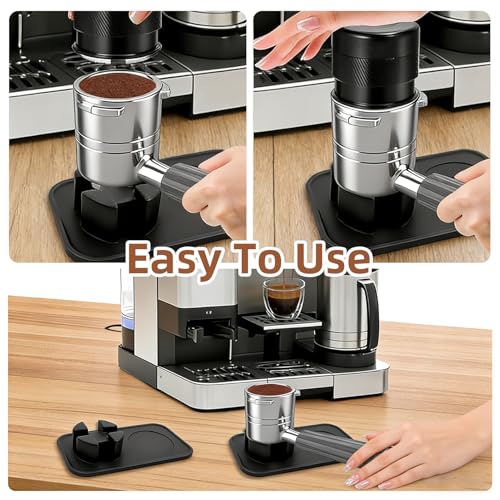 Silicone Tamping Mat for Ninja Luxe Cafe ES601/ES701 - Non-Slip Espresso Pad with Portafilter Holder