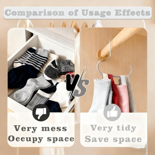 Hat Organizer Set of 4 - Stainless Steel Non-Slip Hat Hangers for Baseball Caps & Scarves