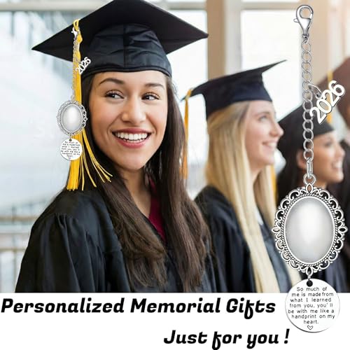 Personalized Graduation Cap Memorial Photo Charm for 2026