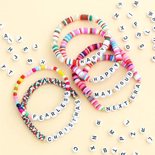 Lejenfo 300pcs Letter Q Beads 4x7mm Flat Round Acrylic Alphabet Beads Bulk