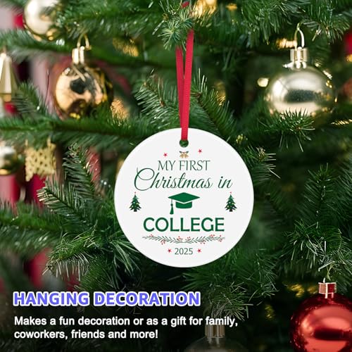 College Freshman Christmas Ornament - First Year Keepsake Gift