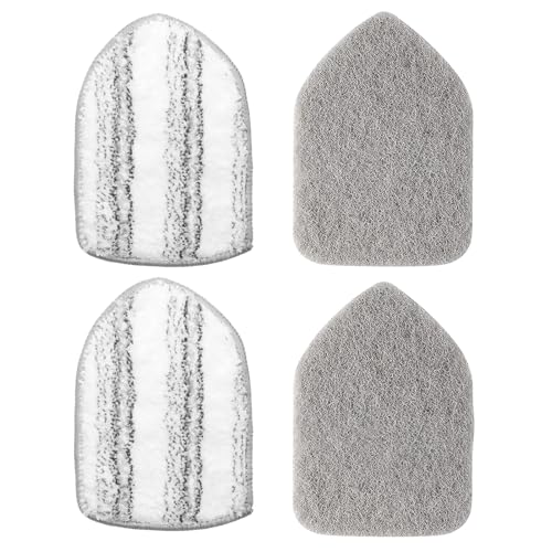 SetSail Tile and Bathtub Scrubber Refill Pads - 4 Pack (Microfiber & Scouring)