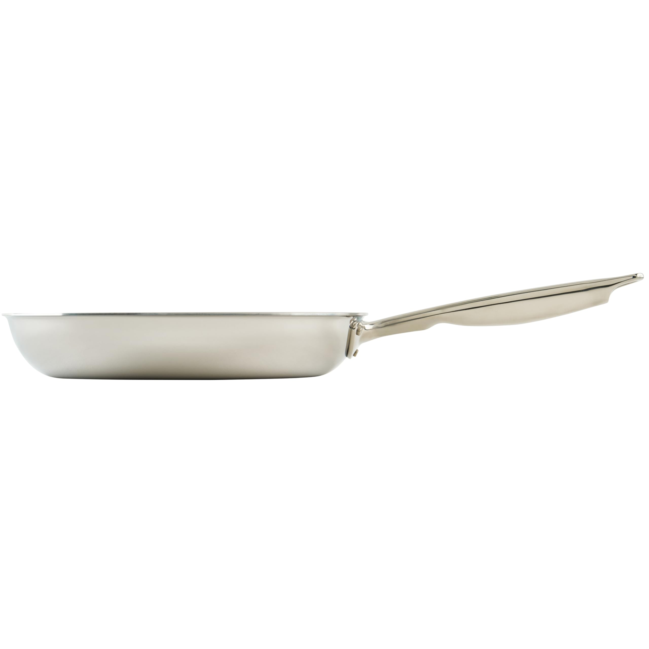 WINCO Tri-Ply Frying Pan, Silver