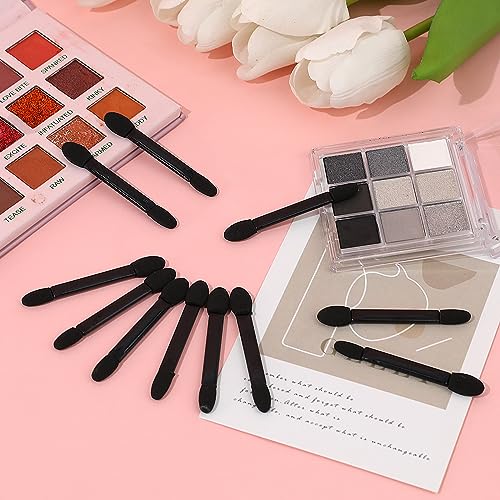 KALIONE 50 Pcs Double-Sided Eyeshadow Sponge Applicator Brushes