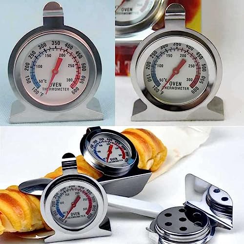 Stainless Steel Oven Thermometer 50-300°C | Instant Read Cooking Tool