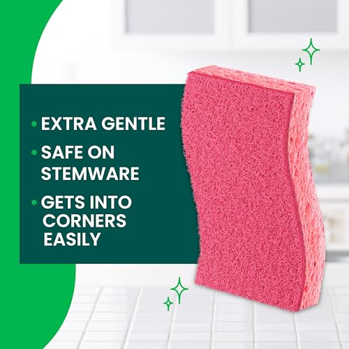 Scotch-Brite Delicate Clean Non-Scratch Scrub Sponges - 3 Pack