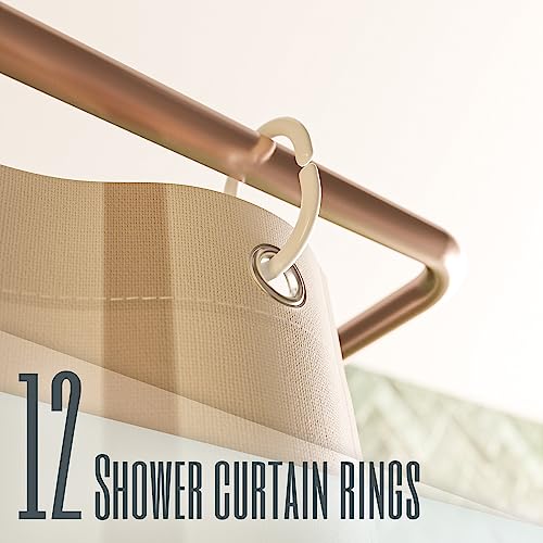 KIBAGA Mid-Century Boho Shower Curtain 72x84 - Stylish Bath Decor