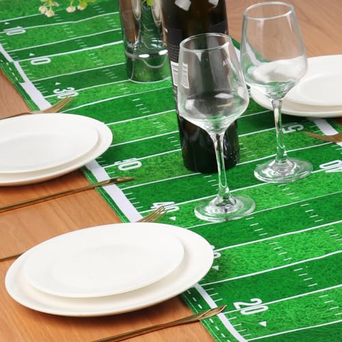 Lemicin Football Table Runner 14 x 84 Inch Polyester Party Decor