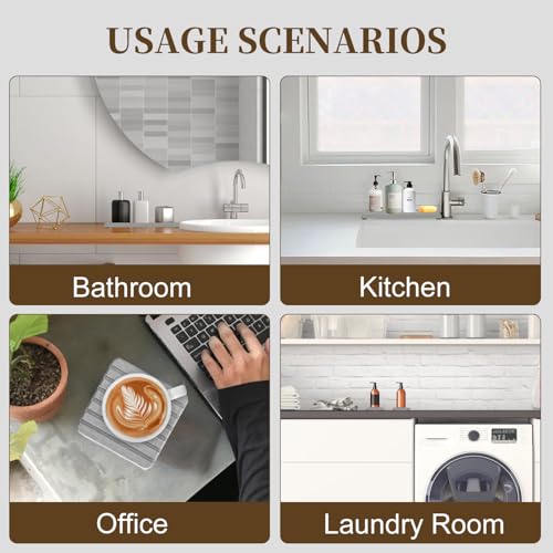 Diatomite Stone Tray Set - 3-Piece Soap Holder & Coasters