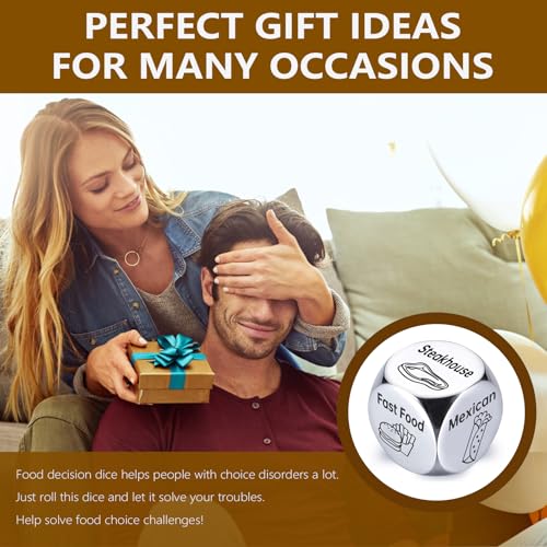 Funny Food Dice - Perfect Stocking Stuffers & White Elephant Gifts