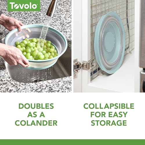 Tovolo Large 13-Inch Microwave Splatter Cover - Collapsible Silicone