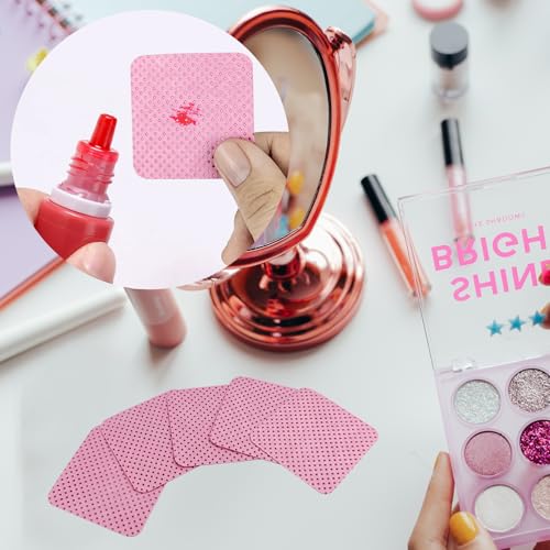 Lint Free Nail Wipes 300 Pcs Non-Woven Polish Remover Pads Pink