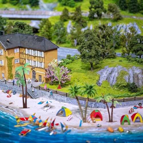 10 Pcs Mini Palm Tree Cake Toppers | Artificial Coconut Trees for DIY Decor