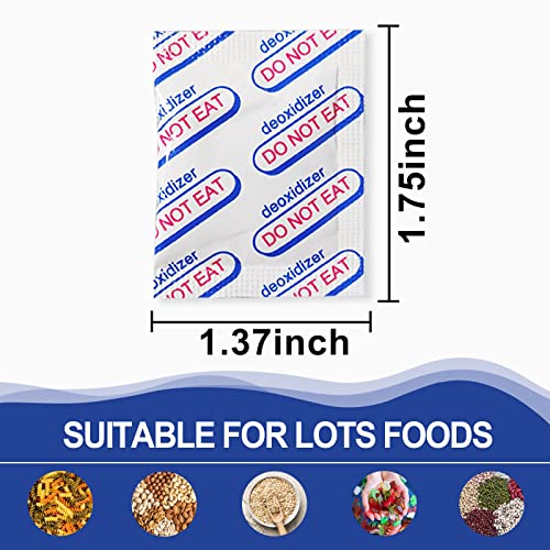 200CC Food Grade Oxygen Absorbers - 100 Packs for Long Term Storage