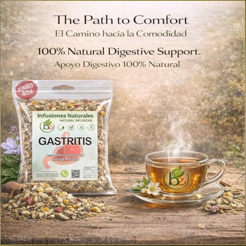 Herbal Tea for Digestive Support - Caffeine-Free, Non-GMO, 4 oz | Gastritis-BYE