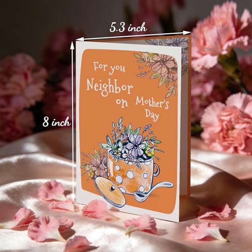 Happy Mother's Day Card for Neighbors - Premium Double-Sided Design