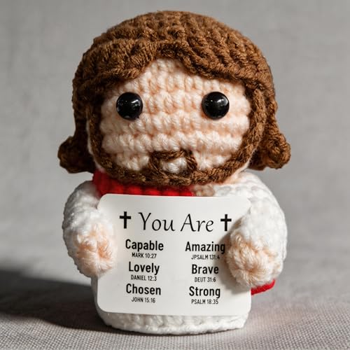 Handmade Crochet Jesus Doll | Inspirational Christian Gift