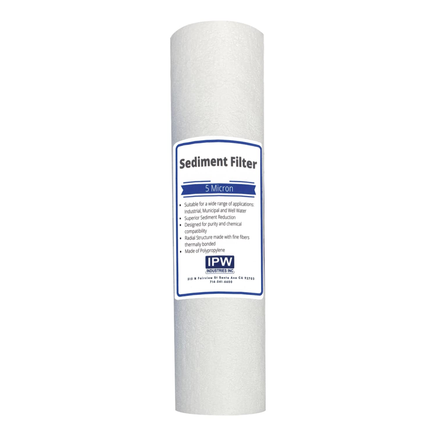 IPW Industries, Inc. - Replacement Water Filters Set - Carbon Block Filters, Sediment Filter and 36 GPD Membrane for Reverse Osmosis (RO) System